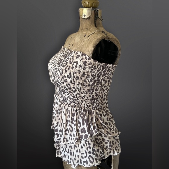 ⚡️CHASER⚡️ Leopard Print Cropped Tube Top - Picture 4 of 6